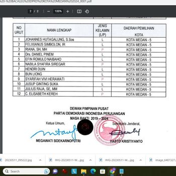 Nama Julius Raja didaftarkan sebagai bacaleg DPRD Medan. (Foto: Istimewa)