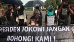 Potret Aksi Kamisan ke-773 di Istana Merdeka
