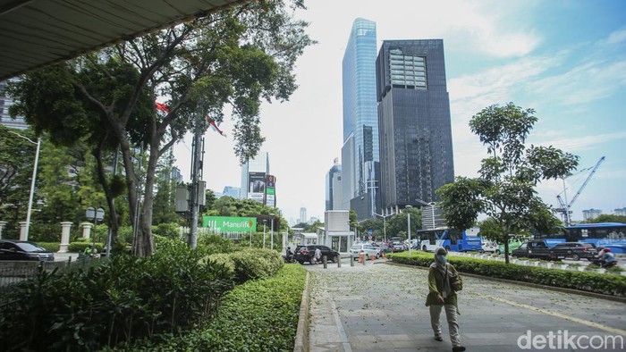 Tugu bertulisan 'Jakarta Kota Kolaborasi' yang berada di bawah flyover Karet-Sudirman yang dibongkar viral di media sosial. Tugu tersebut kini sudah tak lagi dipajang, Kamis (11/5/2023).