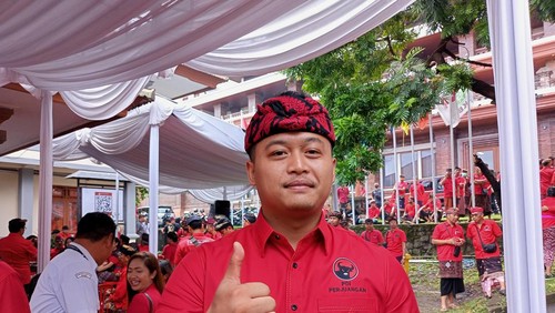 Putra Bupati Badung, Bimanata mantap maju sebagai bakal caleg PDIP dari Dapil Petang. (Agus Eka/detikBali)