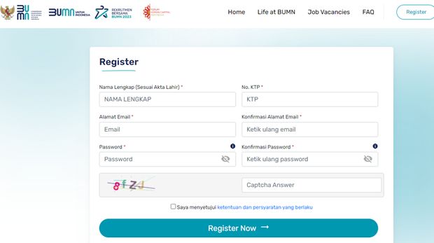 Kementerian BUMN resmi membuka pendaftaran Rekrutmen Bersama BUMN 2023 mulai tanggal 11 Mei 2023. Yuk, simak jadwal, syarat, hingga tata cara pendaftarannya!