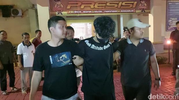Tampang Tukul pembacok pelajar di simpang Pomad Bogor (Muchamad Sholihin/detikcom)