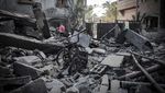 Penampakan Rumah Warga Gaza yang Hancur Akibat Serangan Udara Israel