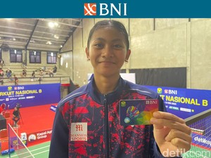 Berlian Vs Kalia di Final Tunggal Anak-Anak Putri BNI Sirnas B Bali 2023