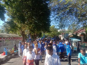 PAN Daftar Caleg Diantar Ratusan Simpatisan, Diiringi Rebana