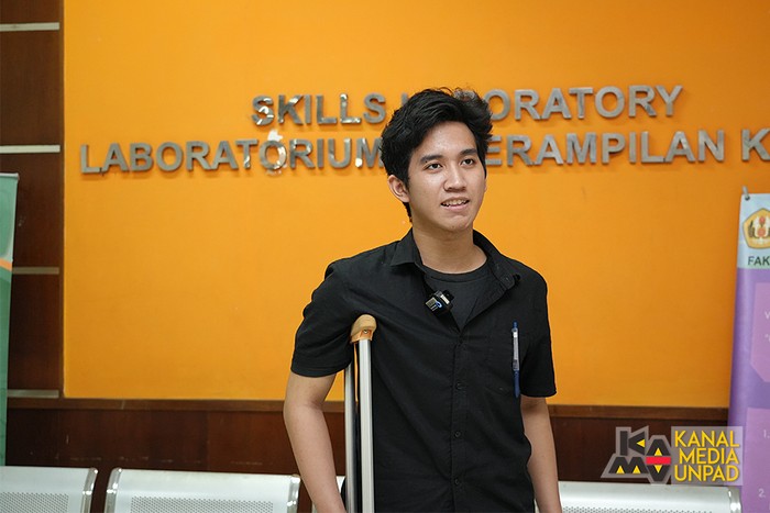 Faishal, Semangat Datang UTBK SNBT Meski Sempat Kecelakaan