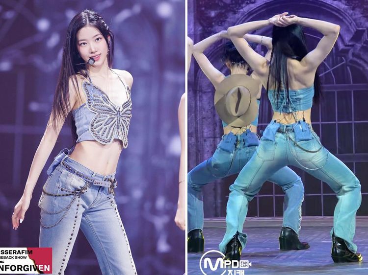 Body Goals! Intip Foto Kazuha LE SSERAFIM Bikin Syok dengan Bentuk Abs