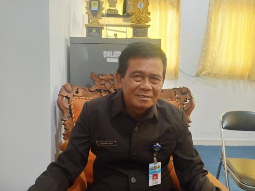 Kepala Dinas Perhubungan, Kelautan, dan Perikanan Jembrana I Ketut Wardana Naya saat ditemui dikantornya. (I Putu Adi Budiastrawan/detikBali)