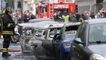 Ledakan Dahsyat Guncang Milan Italia, Mobil-mobil Hangus Terbakar