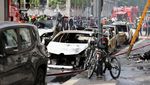 Ledakan Dahsyat Guncang Milan Italia, Mobil-mobil Hangus Terbakar