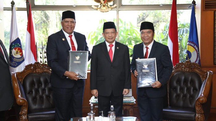 Masa Jabatan Pj Gubernur Papua Barat dan Banten diperpanjang. (Dok Kemendagri)