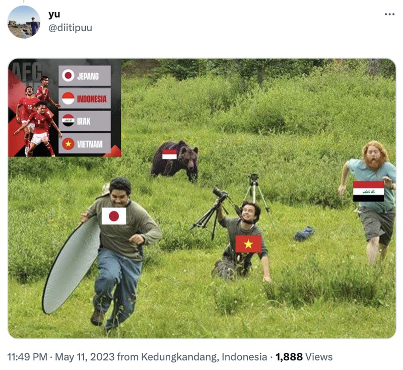 Meme Timnas Indonesia di Piala Asia 2023