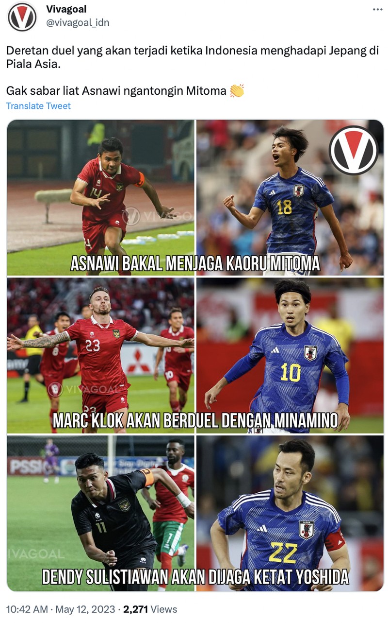 Meme Timnas Indonesia di Piala Asia 2023