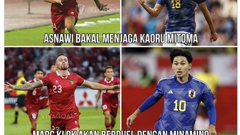 Pertandingan lawan Jepang sangat dinanti, karena banyak pemain negara Sakura yang merumput di Eropa. Foto: Twitter