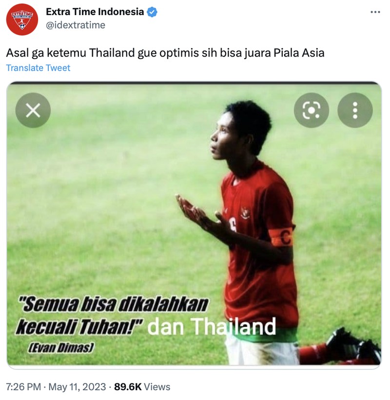 Meme Timnas Indonesia di Piala Asia 2023