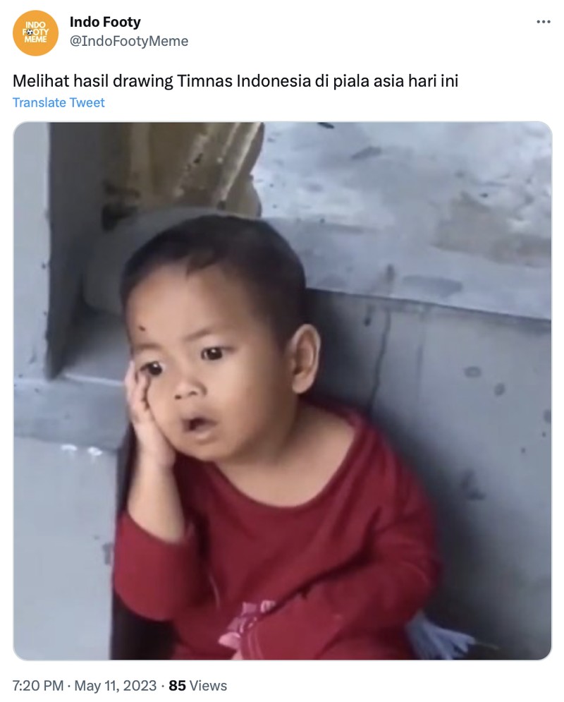 Meme Timnas Indonesia di Piala Asia 2023