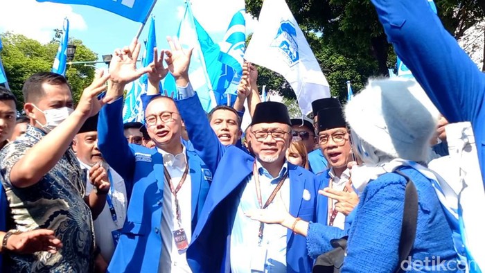 PAN daftarkan bacaleg 2024 ke KPU. (Anggi Muliawati/detikcom).