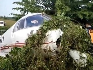 Penampakan Pesawat Jet Pribadi Direksi PT GNI Kecelakaan di Bandara Morowali