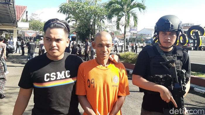 Tampang pelaku pembacokan petani di Tasikmalaya