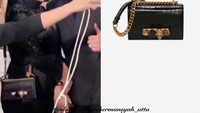 Aurel Hermansyah menggunakan tas Alexander McQueen seharga Rp 34 juta. Foto: Instagram fashion_aureliehermansyah_atta