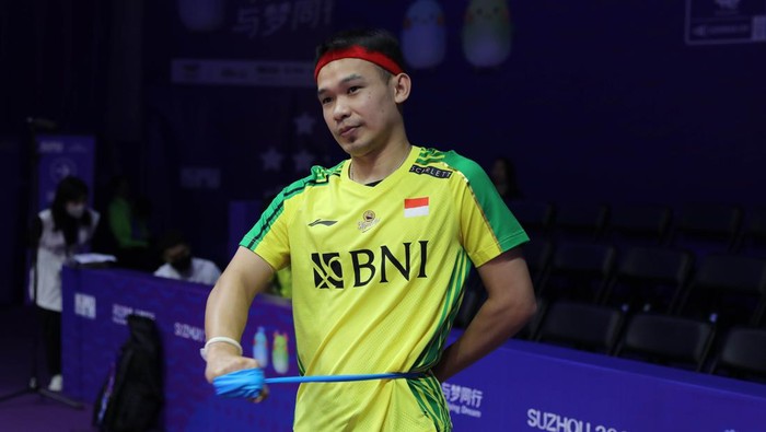 Tim Bulutangkis Indonesia menjalani latihan Perdana menjelang gelaran Piala Sudirman 2023.