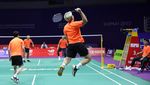 Foto Latihan Perdana Tim Bulutangkis Indonesia di Piala Sudirman 2023