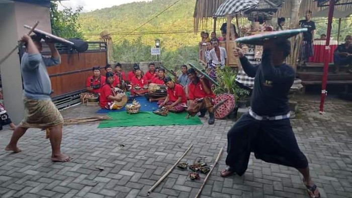 Tradisi gebug ende yang dilaksanakan turun temurun di Desa Patas, Kecamatan Gerokgak, Buleleng, Bali. (IST)