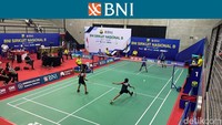 Berlian Indah Pinastika/Malika Nur Aqilah menang 21-14, 21-19 atas Kalia Rahmadani/Tiyas Anggraeni di final Ganda Anak-Anak Putri. Ini jadi revans Berlian atas Kalia usai kekalahan di final nomor tunggal. Foto: Vidya P/detikcom
