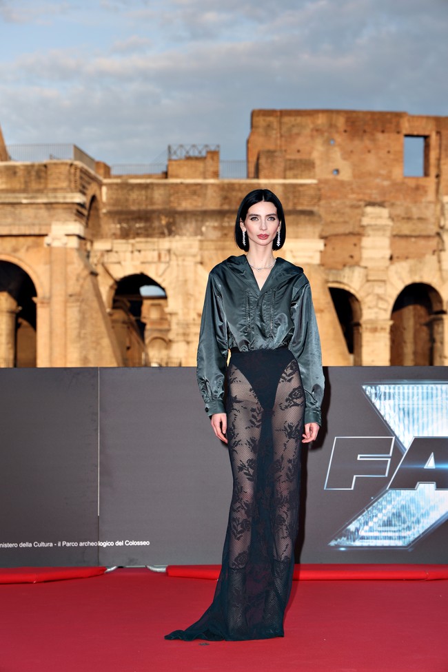 Acara pemutaran perdana ‘Fast X’ berlangsung di Roma, Italia, pada Jumat (12/5/2023). Di antara para bintangnya yang hadir, muncul sosok Meadow Walker Thornton-Allan. (Foto: Franco Origlia/WireImage)