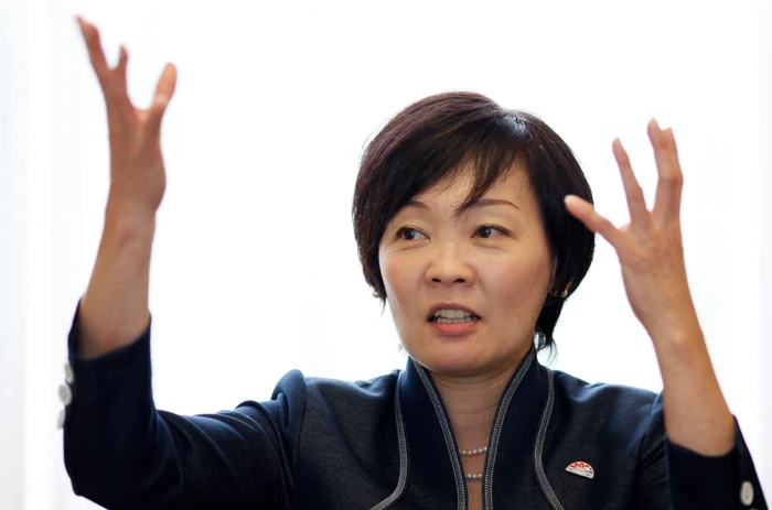 Istri mendiang Shinzo Abe, Akie Abe, 2014. (Eugene Hoshiko/AP)