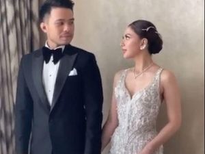 Pesona Jessica Mila di Pesta Resepsi Pernikahan
