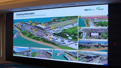 Masterplan rancangan pengembangan Kawasan Pelabuhan Gilimanuk, Kabupaten Jembrana, Sabtu (13/5/2023).