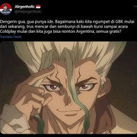 Demi nonton Coldplay segala usaha akan dikerahkan, termasuk ngumpet di GBK. Tapi nggak ngumpet dari sekarang juga kali.. ini sih mending notonnya di rumah  masing-masing aja deh. Foto: Twitter/@thejurgenholic