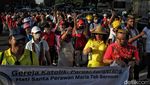 Meriahnya Umat Lintas Agama Jalan Santai Bersama