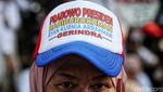 Pendukung Prabowo Dampingi Gerindra Serahkan Bacaleg ke KPU