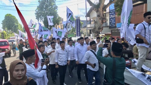 PKB NTB mendaftarkan bacaleg ke KPU NTB, Sabtu (13/5/2023).