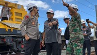 Pengecekan berlangsung di Stasiun Tegalluar. 