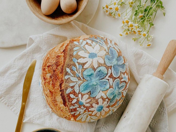 Sourdough painting yang cantik
