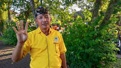 I Wayan Sukaja saat dijumpai kala pendaftaran bacaleg DPRD Tabanan, Minggu (14/5/2023) sore.