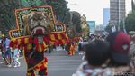 Meriahnya Pawai Budaya di CFD Bekasi