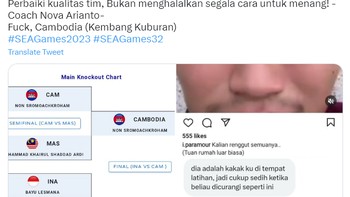 Momen atlet pencak silat diminta WO saat final juga ramai digunjing netizen. Foto: (Twitter)