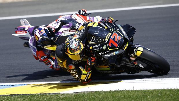 MotoGP - French Grand Prix - Bugatti Circuit, Le Mans, France - May 14, 2023 Mooney VR46 Racing Team's Marco Bezzecchi in action during the MotoGP race REUTERS/Stephane Mahe
