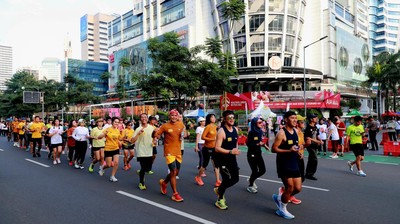 Pemanasan Jelang Maybank Marathon di Bali