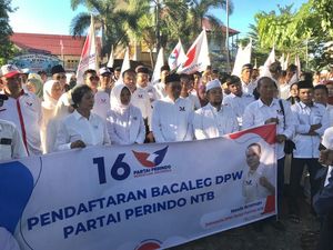 Suami Wagub NTB Pimpin Rombongan Perindo ke KPU