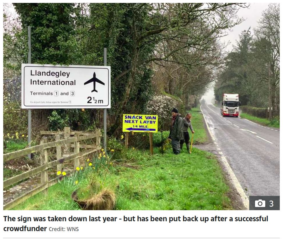 Bandara Internasional Llangdegley di Wales