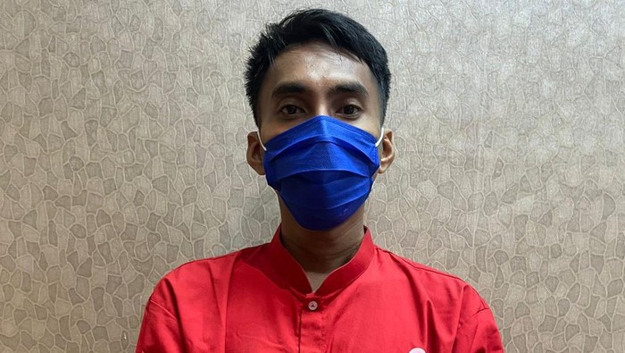 BH, spesialis pembobol kos di Surabaya saat ditangkap