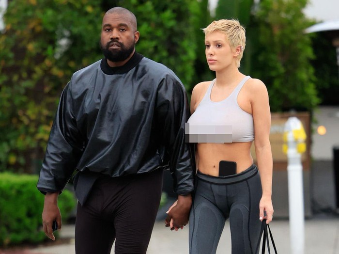 LOS ANGELES, CA - MAY 13: Kanye West and Bianca Censori are seen on May 13, 2023 in Los Angeles, California.  (Photo by Rachpoot/Bauer-Griffin/GC Images)