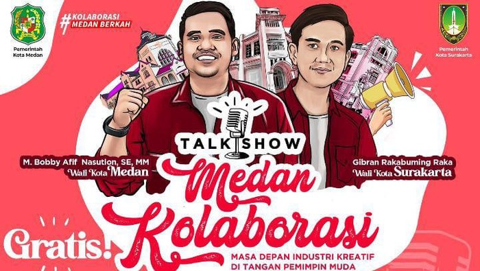 Flyer talkshow industri kreatif yang akan diisi oleh Bobby dan Gibran (Istimewa)