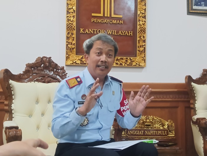 Kakanwil Kemenkumham Bali Anggiat Napitupulu (Triwidiyanti/detikBali)