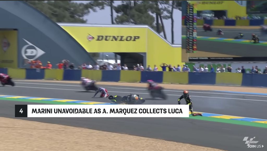 Kecelakaan Luca Marini dan Alex Marquez
